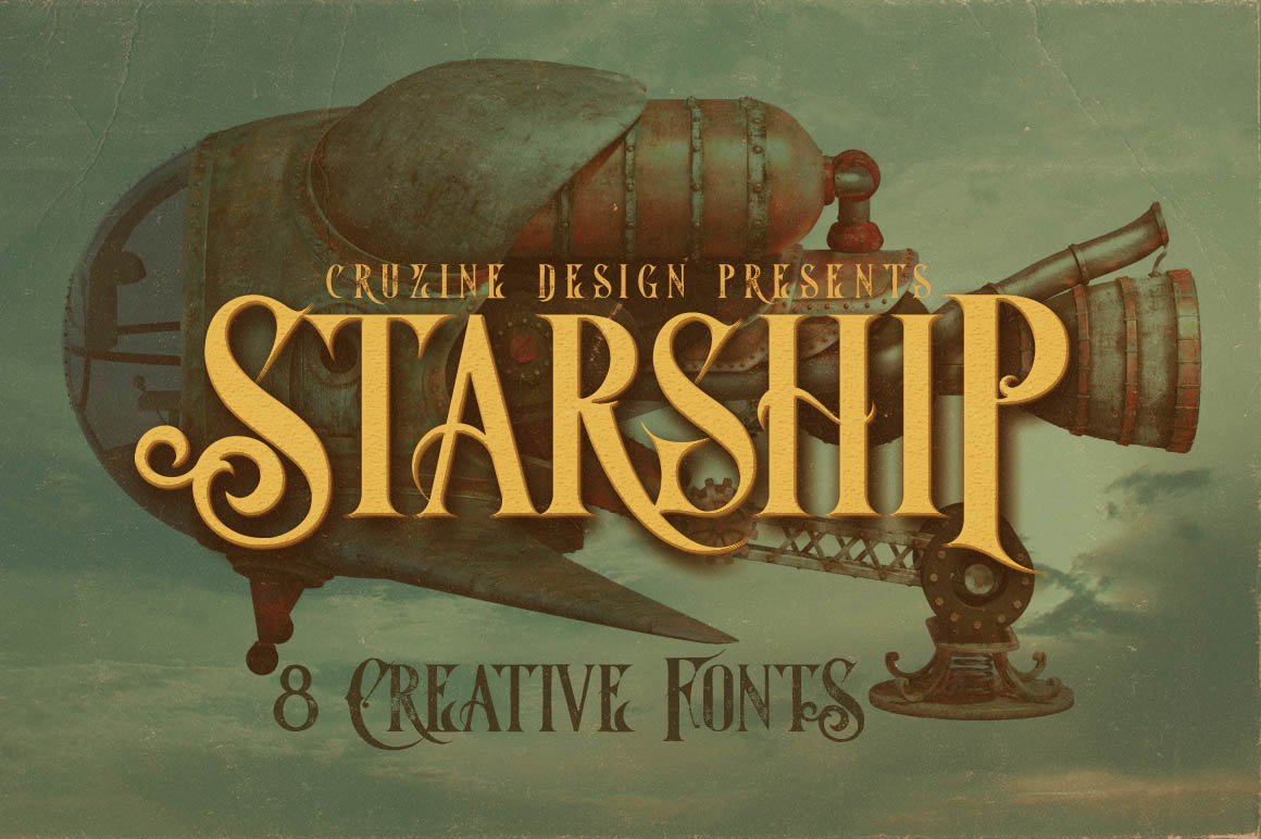 Cruzine | Starship Typeface ~ $9