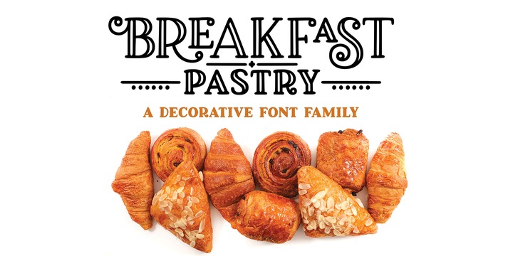Missy Meyer | Breakfast Pastry (3 fonts) ~ $16