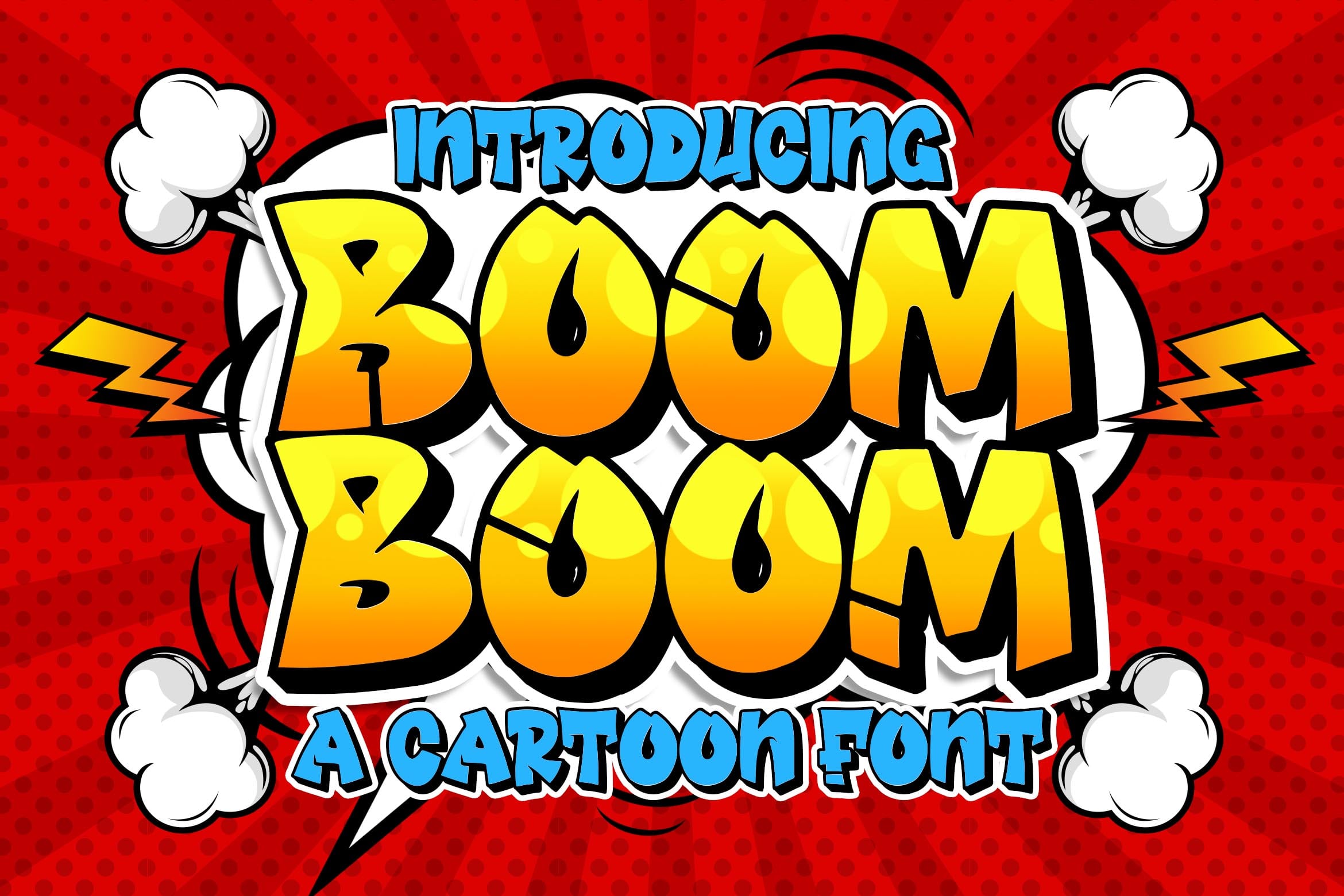 Blankids Studio | Boom Boom Cartoon Font (2 fonts) ~ $24