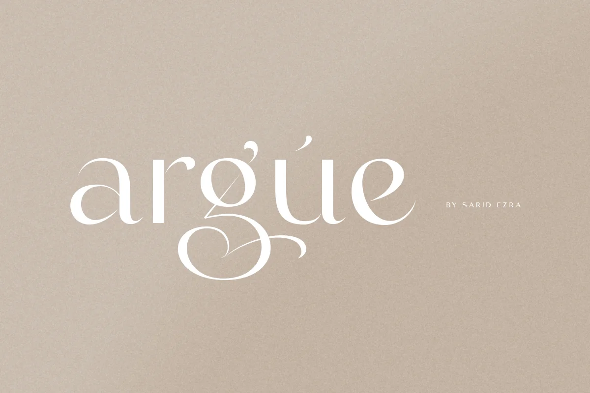 Sarid Ezra | Argue - Stylish Font (1 font) ~ $17