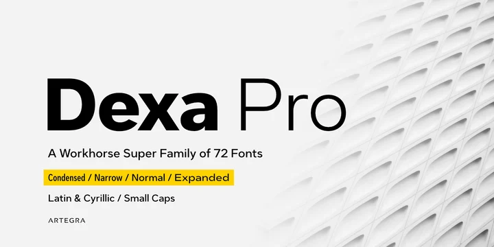 Artegra | Dexa Pro (72 fonts) ~ $349